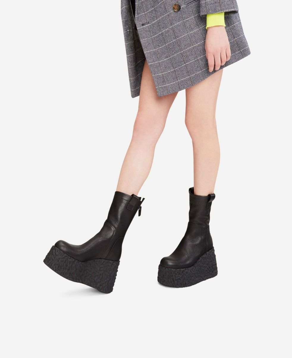 Agl Stivaletto in pelle Nero LAVA BOOTIE Offerta San Valentino