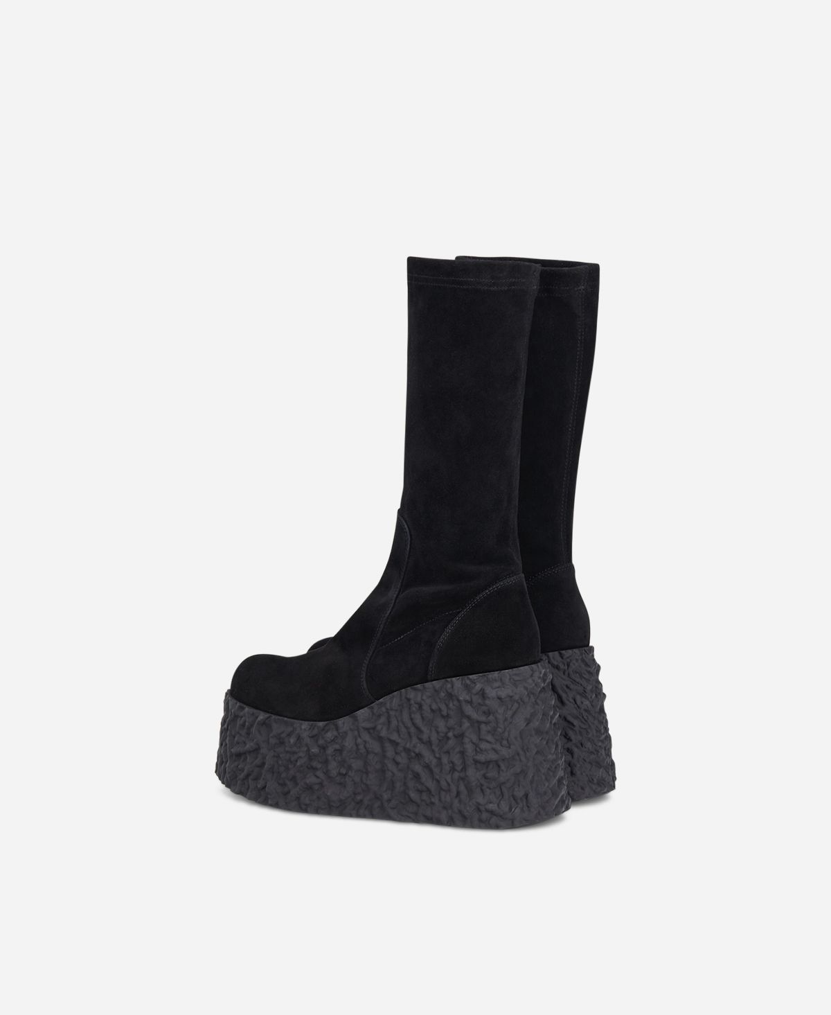 Agl Stivale in nappa stretch Nero velour LAVA STRETCH In Saldo