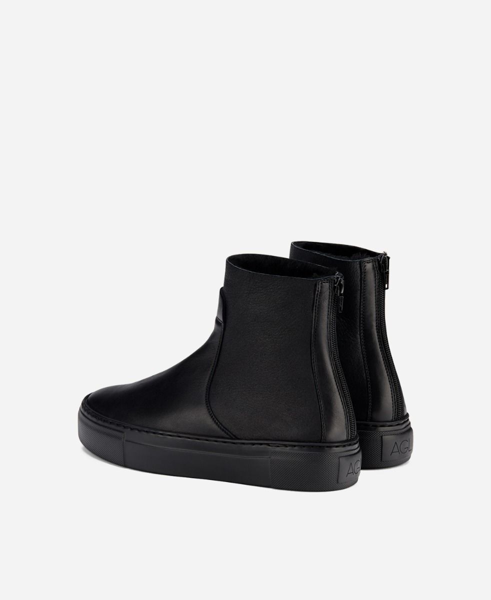 Agl Sneaker con shearling Nero MEGHAN WARM Moda