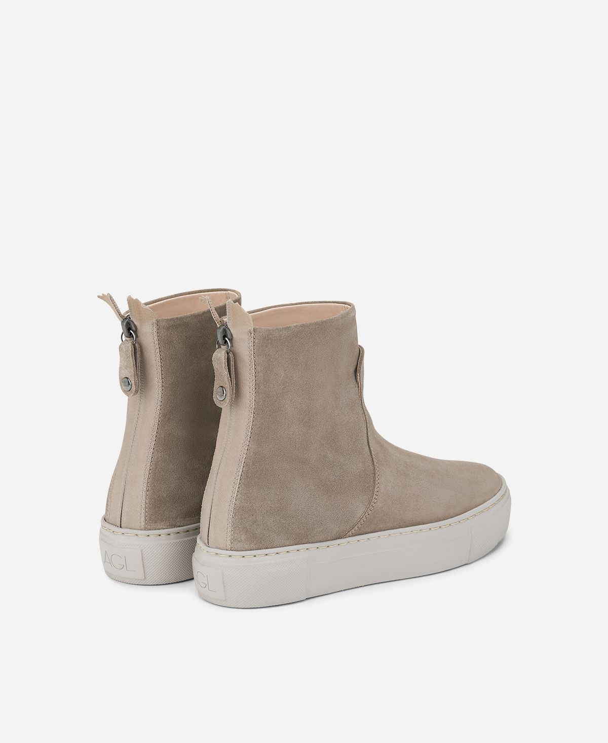 Agl Stivaletto sneaker in velour Tortora MEGHAN BOOTIE 2025