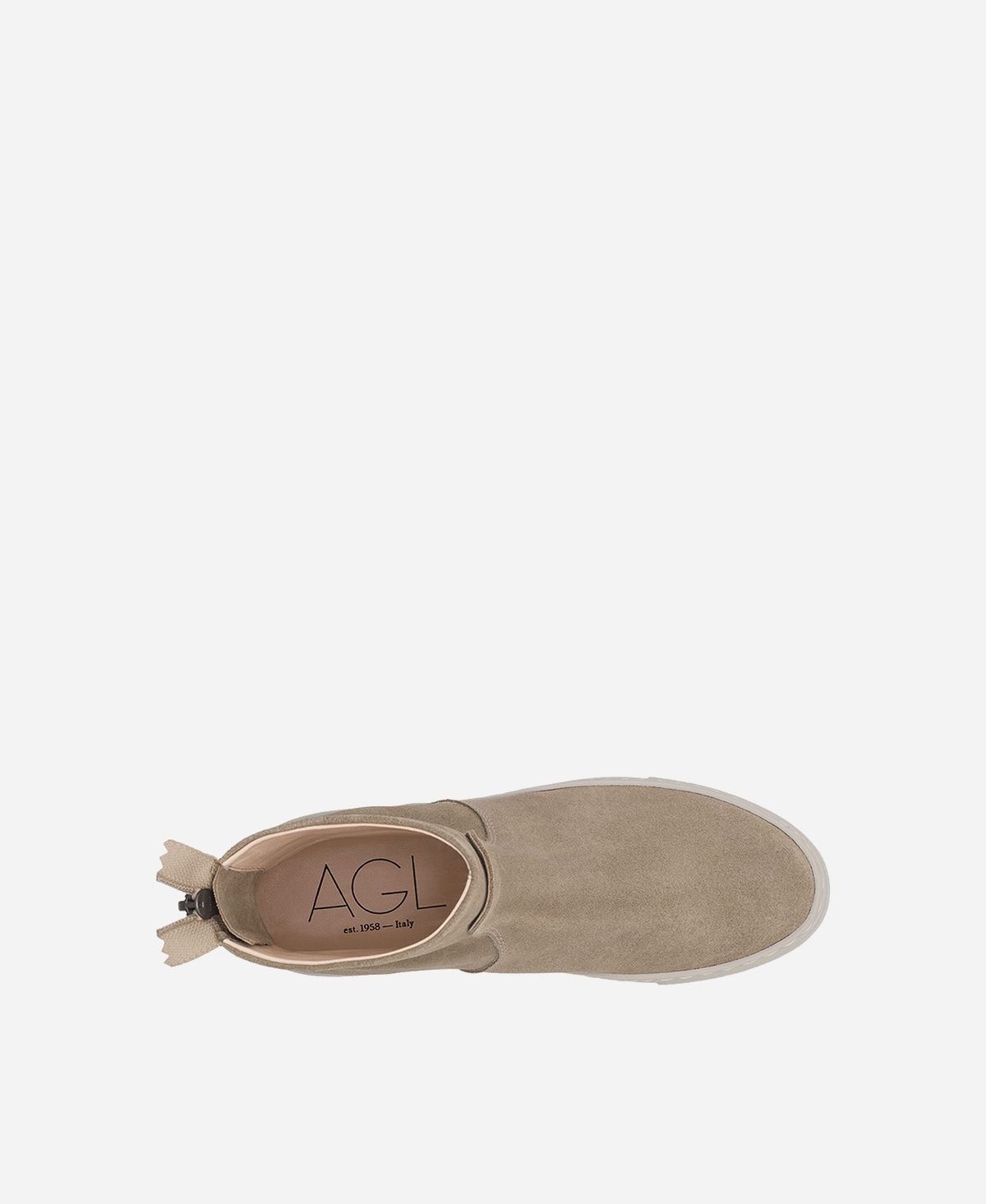 Agl Stivaletto sneaker in velour Tortora MEGHAN BOOTIE 2025