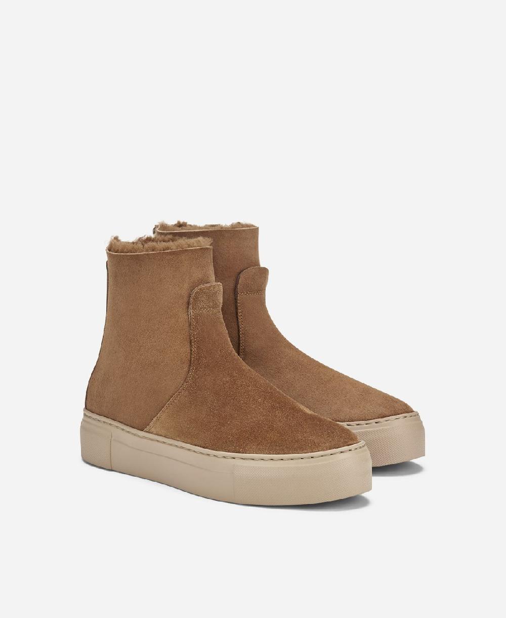 Agl Sneaker con shearling Cuoio MEGHAN WARM 2025