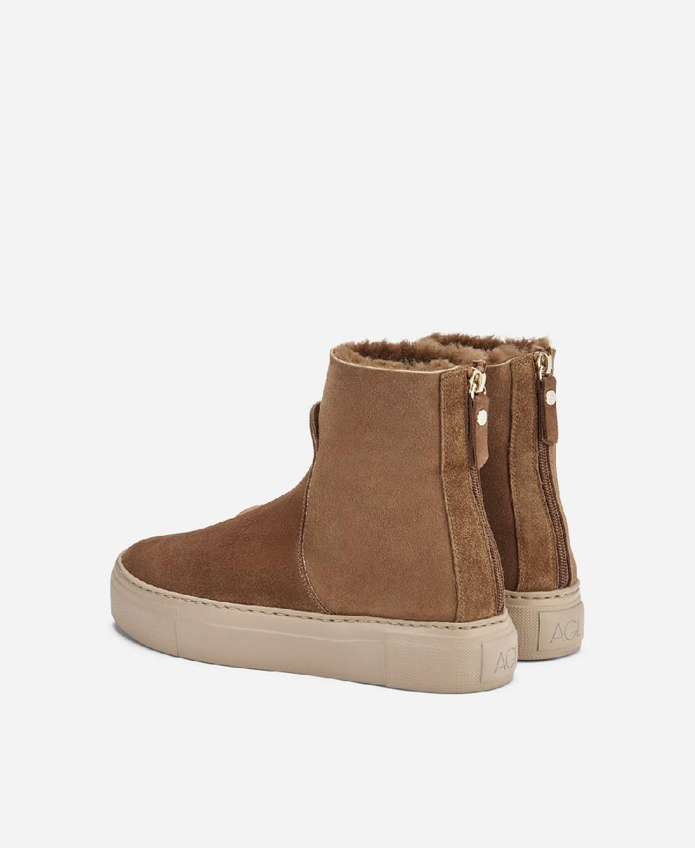 Agl Sneaker con shearling Cuoio MEGHAN WARM 2025