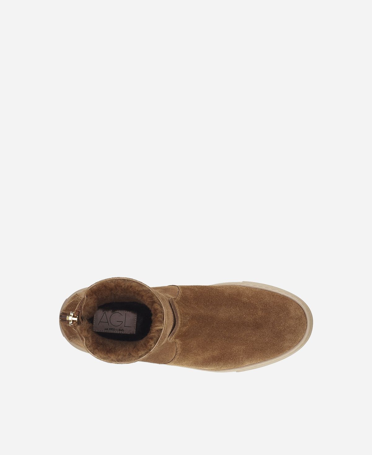 Agl Sneaker con shearling Cuoio MEGHAN WARM 2025