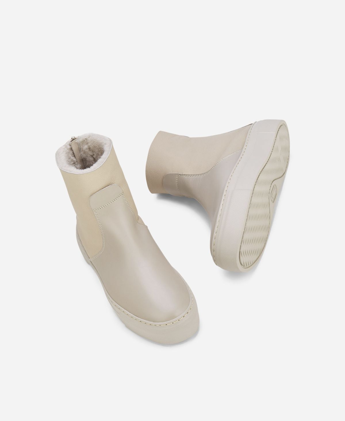 Agl Sneaker con shearling Crema MEGHAN WARM In Linea