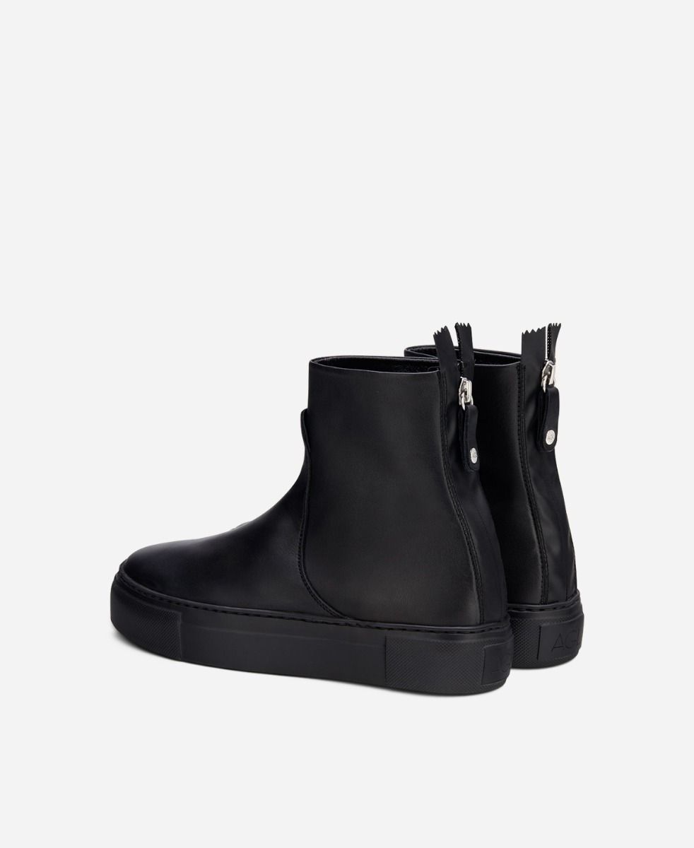 Agl Stivaletto sneaker in pelle Nero MEGHAN BOOTIE Qualità