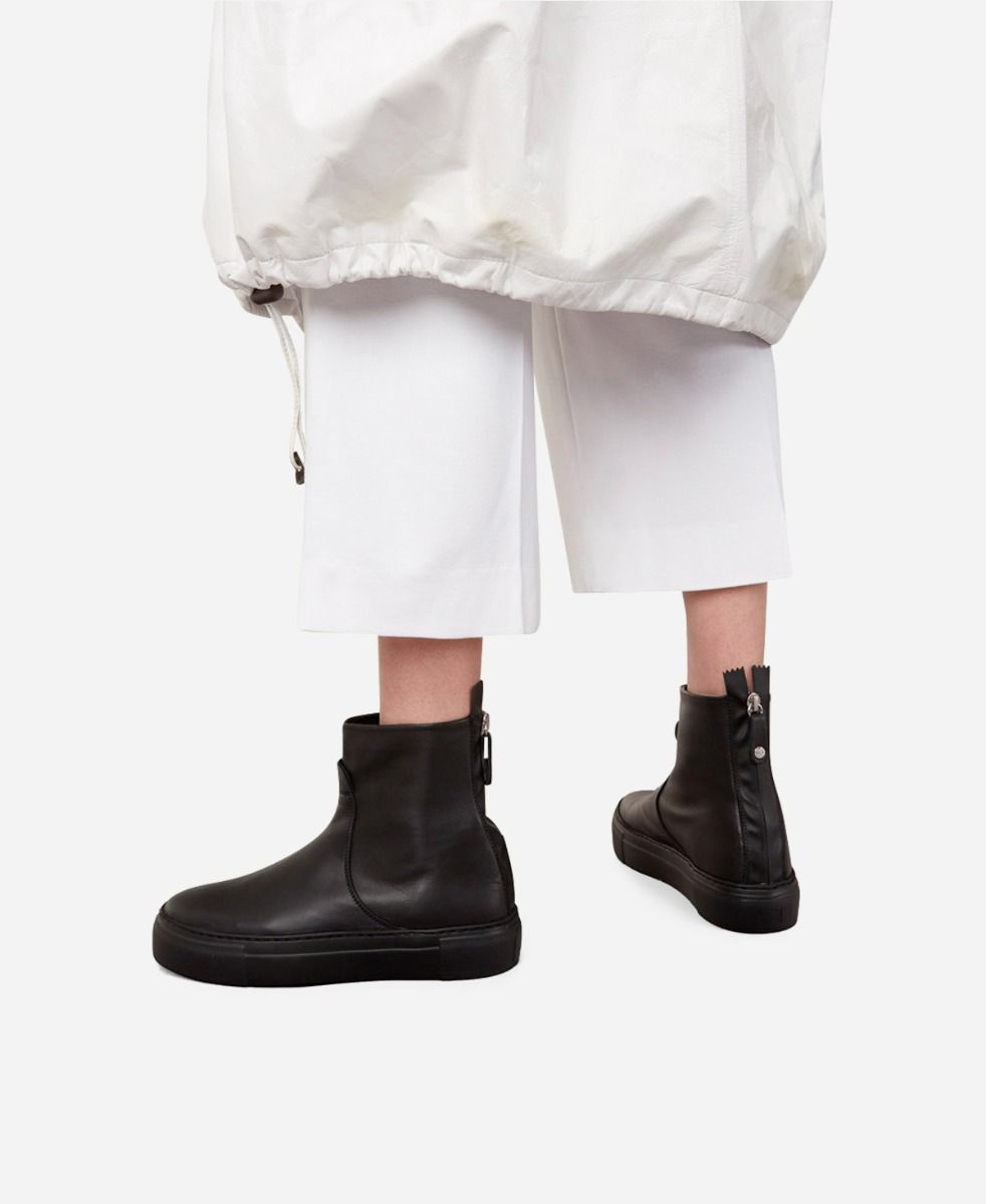 Agl Stivaletto sneaker in pelle Nero MEGHAN BOOTIE Qualità