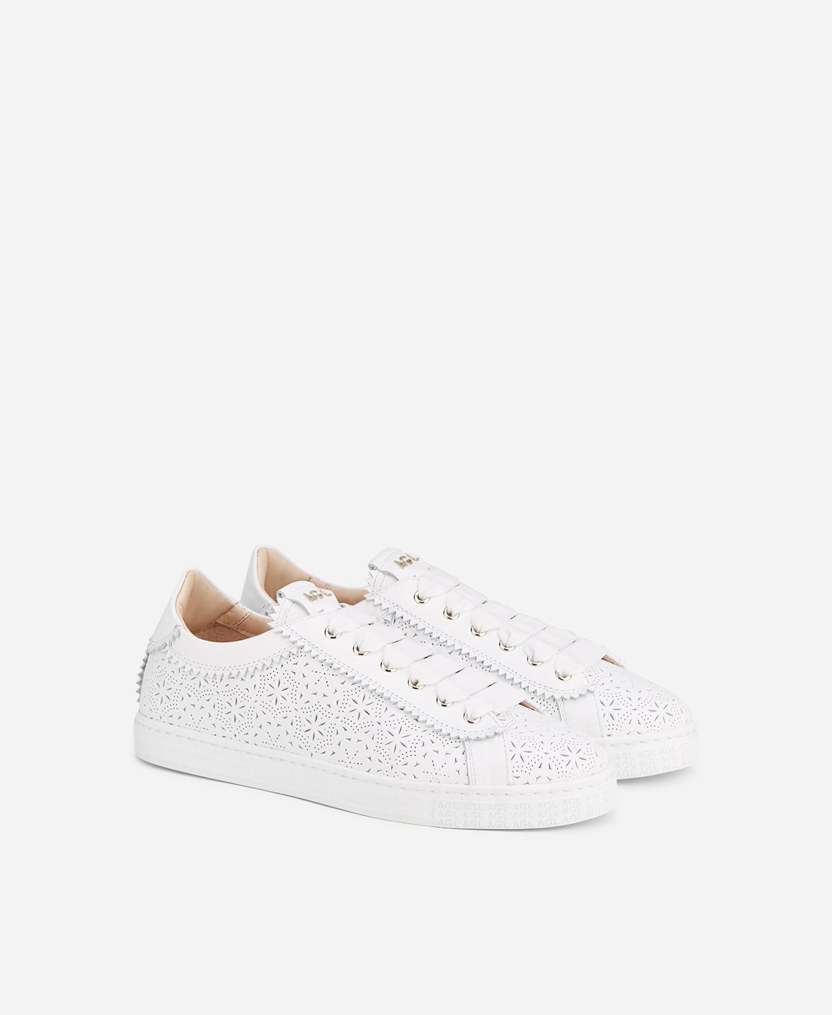 Agl Sneaker perforata Bianco Sade Spring Sconto