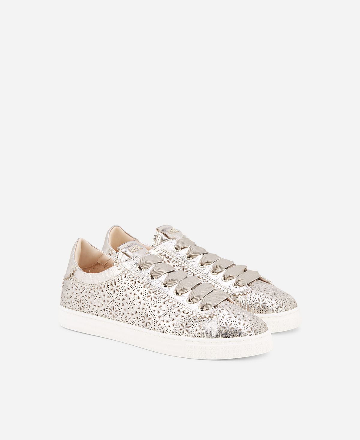 Agl Sneaker perforata Platino Sade Spring Offerta