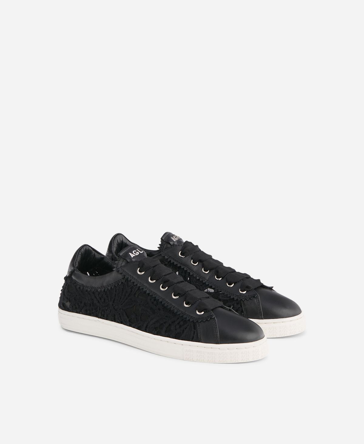 Agl Sneaker in pizzo Nero Sade Fabric Economico