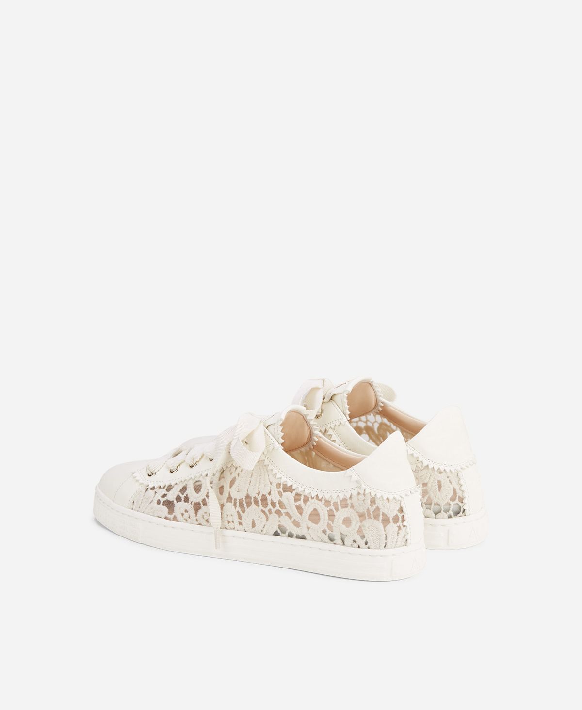 Agl Sneaker in pizzo Bianco Sade Fabric Online