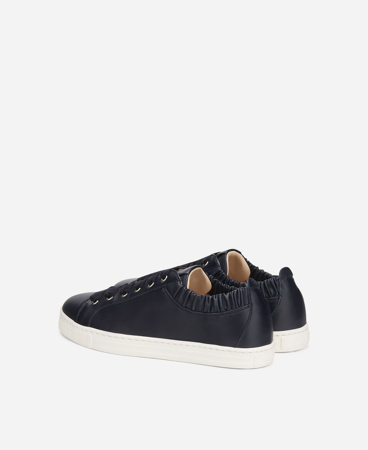 Agl Sneaker in pelle con elastico Blu SUZIE In Vendita