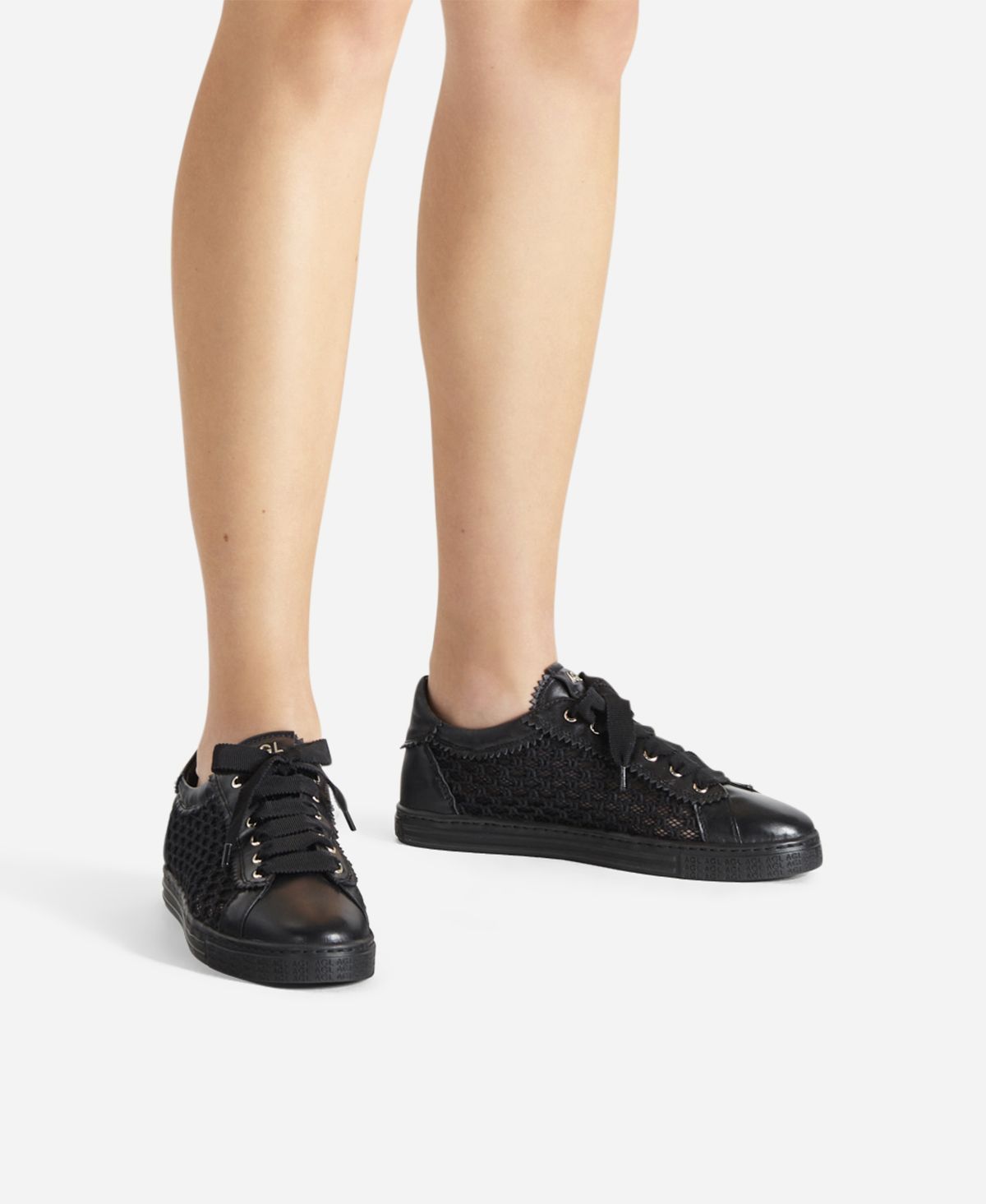 Agl Sneaker con trama Nero Sade Plots Hotsell
