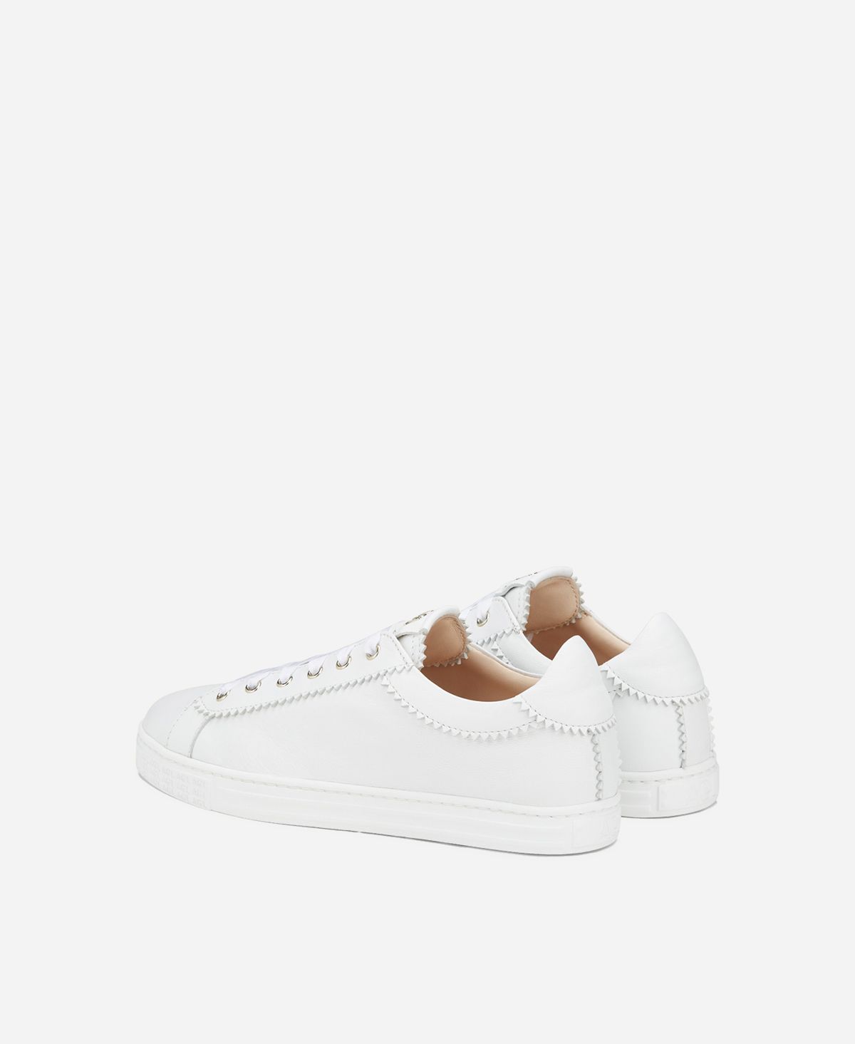 Agl Sneaker in pelle con elastico Bianco Sade Vendita Calda
