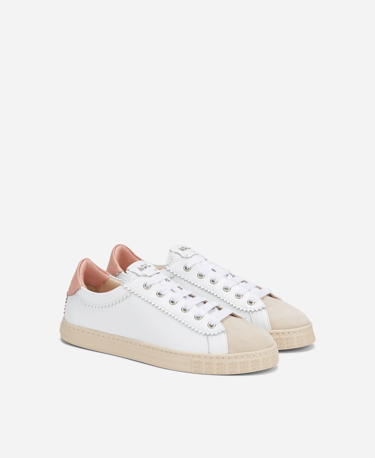 Agl Sneaker in pelle Rosa Sade Vendita Economica