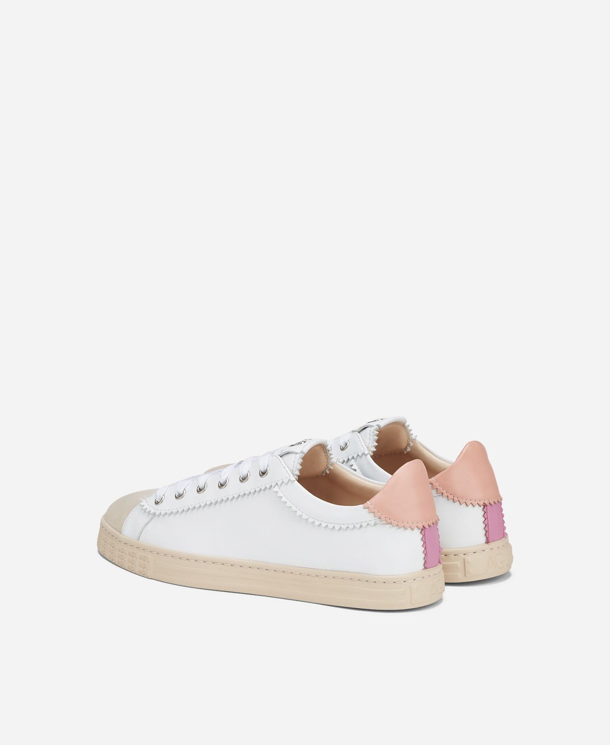 Agl Sneaker in pelle Rosa Sade Vendita Economica