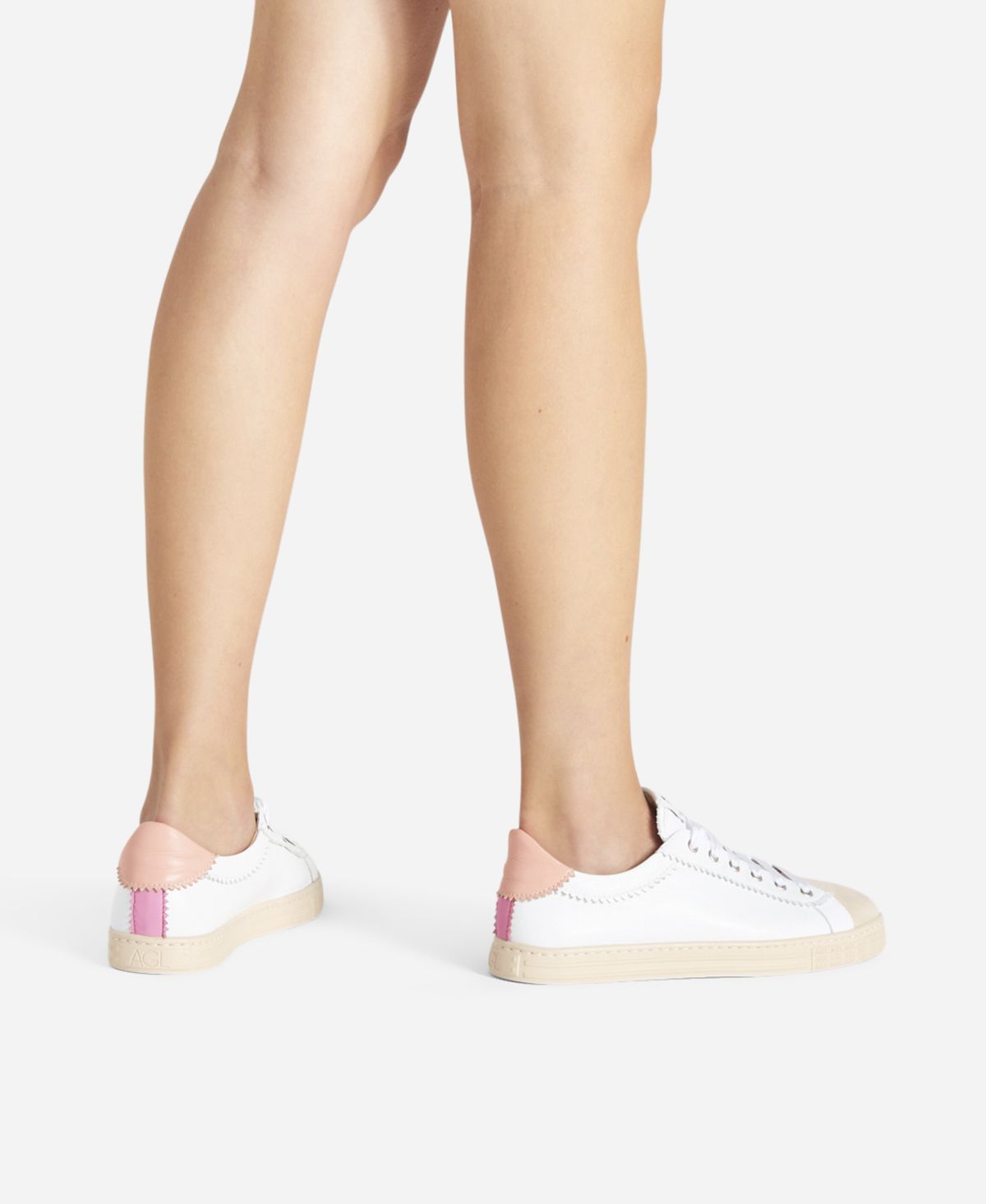 Agl Sneaker in pelle Rosa Sade Vendita Economica