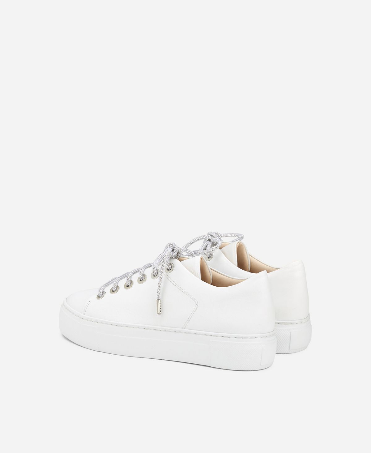 Agl Sneaker con lacci gioiello Bianco Crystal Saldi Di Fabbrica