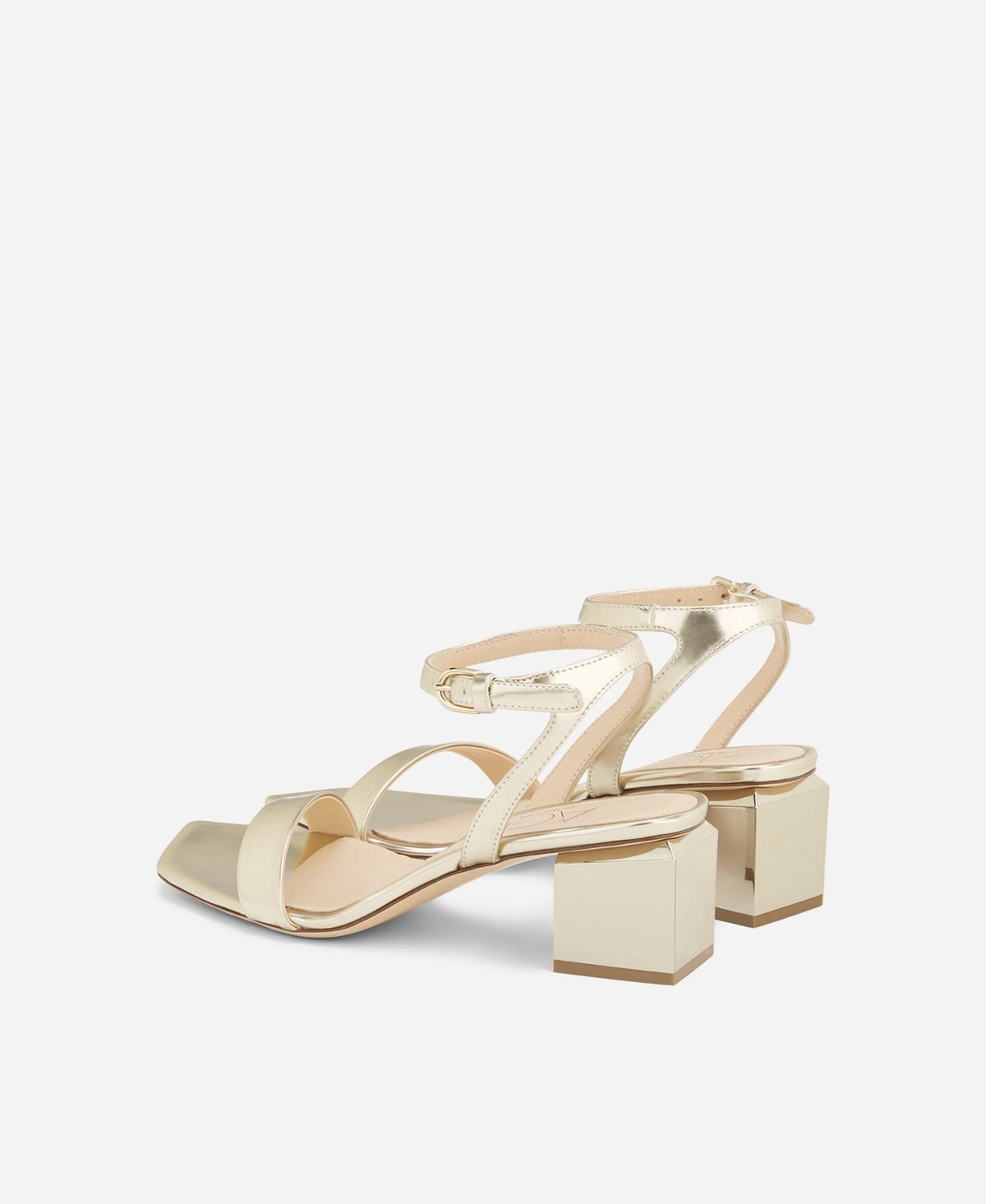 Agl Sandalo con tacco cubico Oro Angie Moda