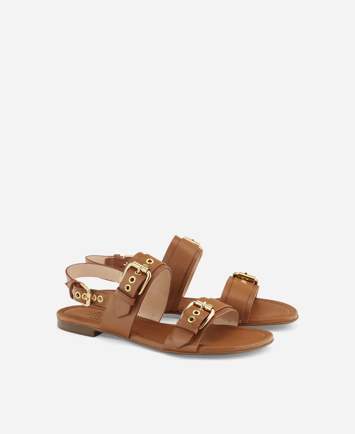 Agl Sandalo con fibbie Cuoio SUMMER MULTI BUCKLES Vendita