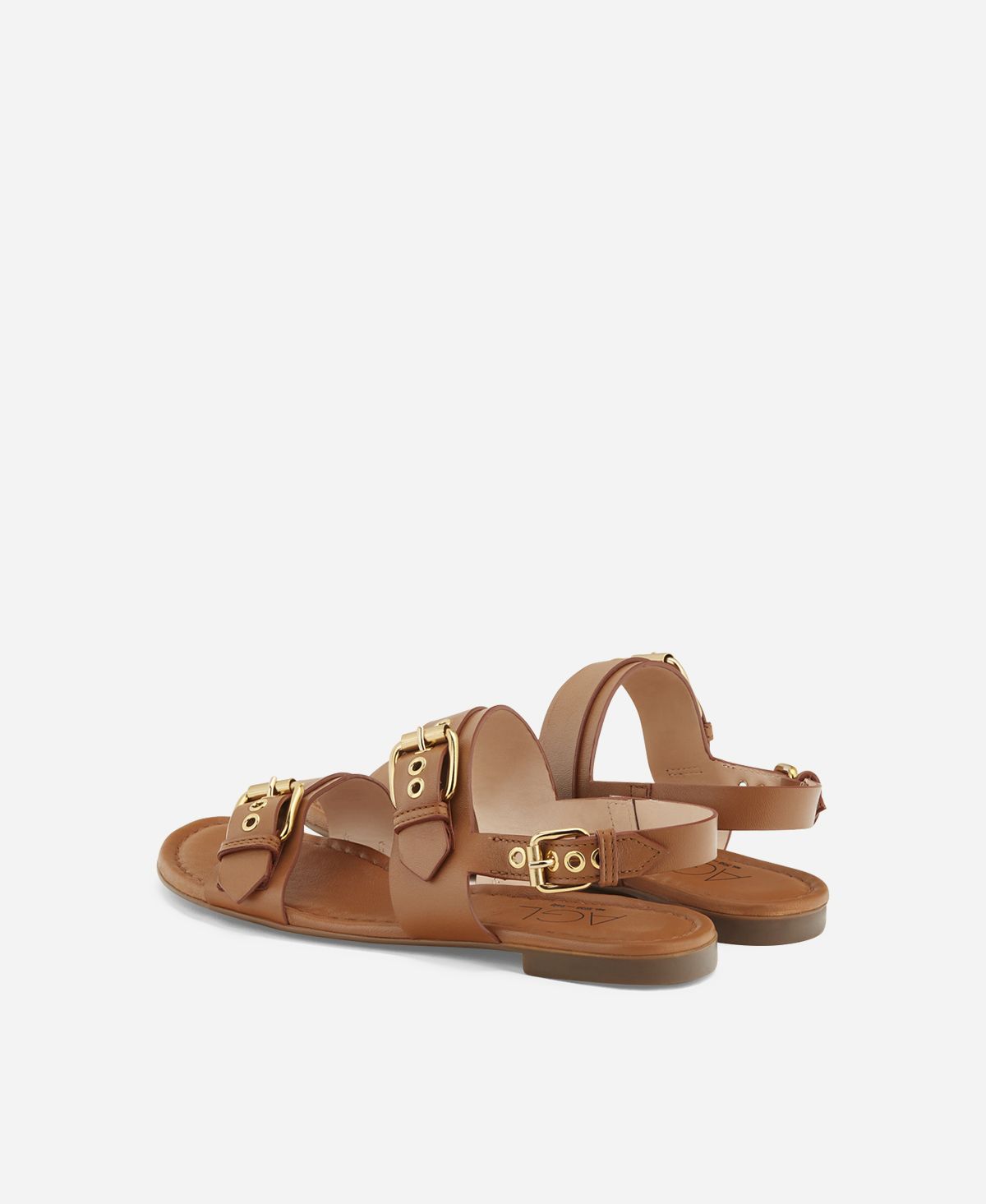 Agl Sandalo con fibbie Cuoio SUMMER MULTI BUCKLES Vendita