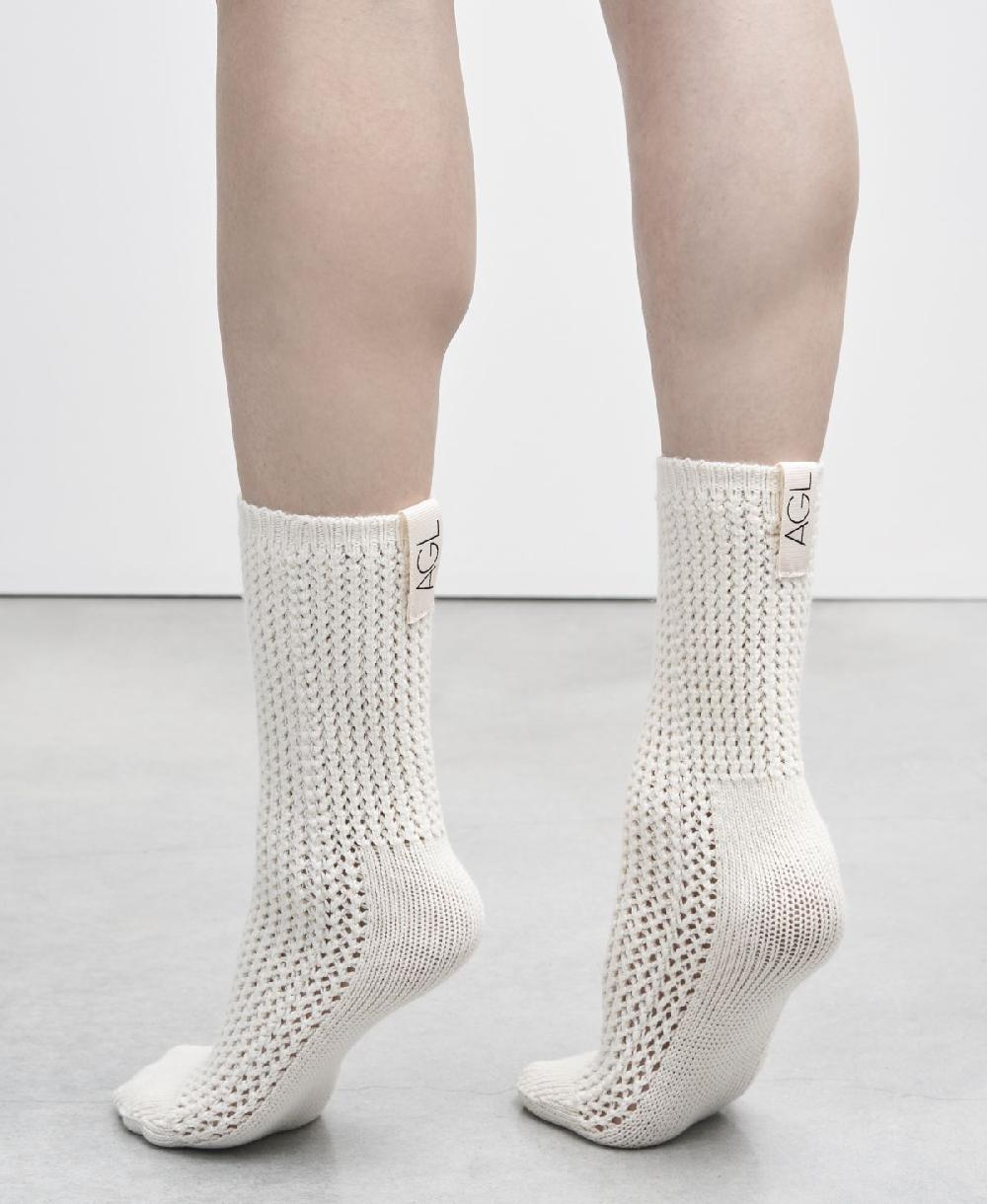 Agl Calze di lana Bianco SOCK Prezzo Ridotto