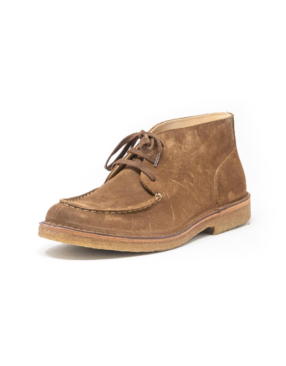 Wally Walker moc-toe Astorflex in pelle scamosciata Deukeflex Dark Khaki Presa