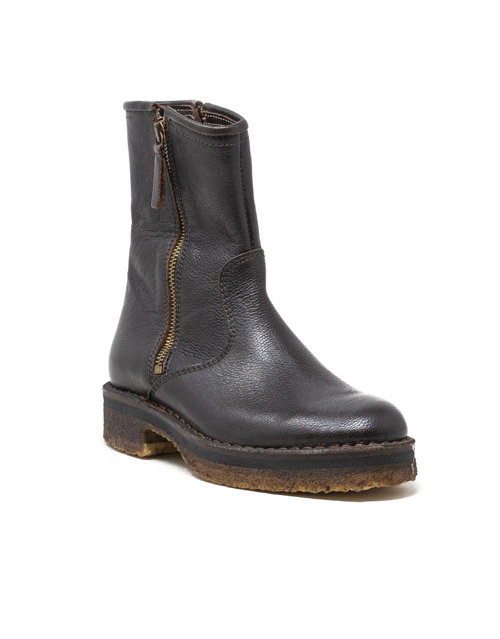 Wally Walker Astorflex – stivaletto donna doppia zip in pelle Zipflex ebano Nuovo