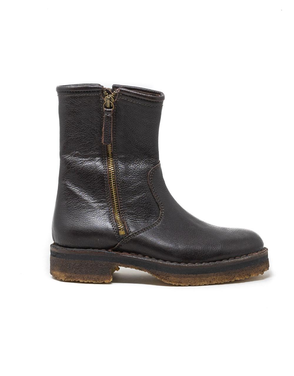 Wally Walker Astorflex – stivaletto donna doppia zip in pelle Zipflex ebano Nuovo