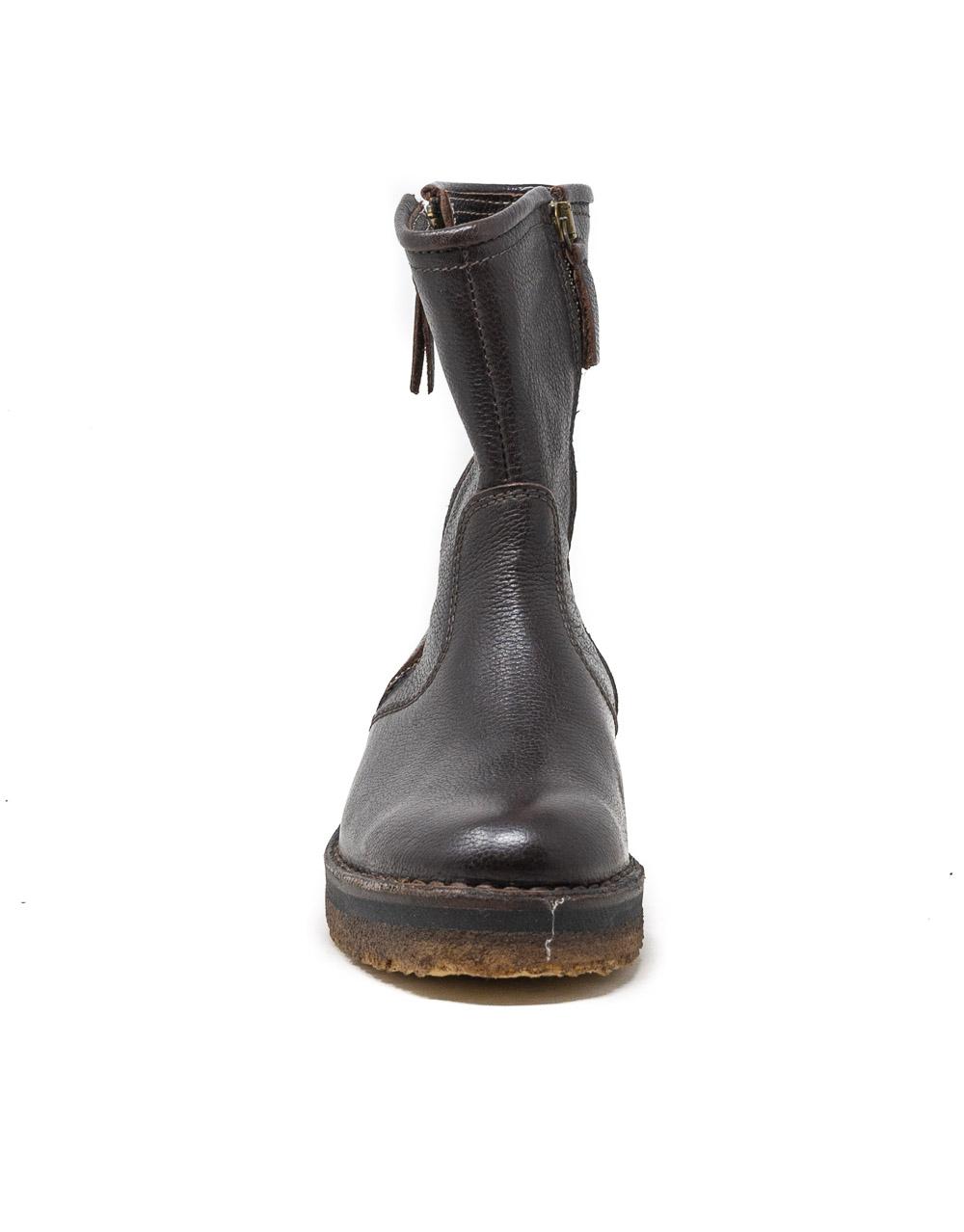 Wally Walker Astorflex – stivaletto donna doppia zip in pelle Zipflex ebano Nuovo