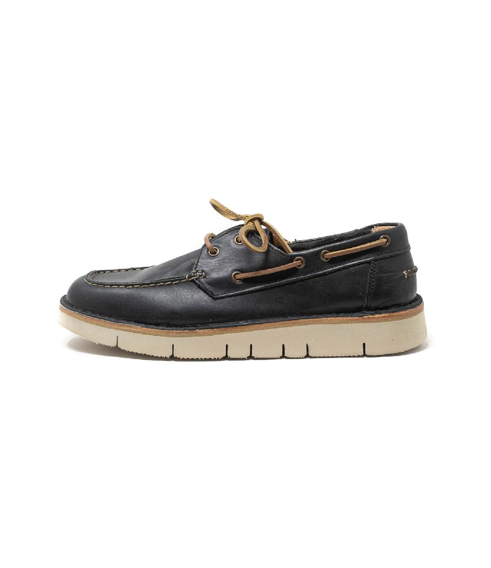Wally Walker Astorflex – mocassino da barca in pelle Boatflex nero Prezzo Ridotto