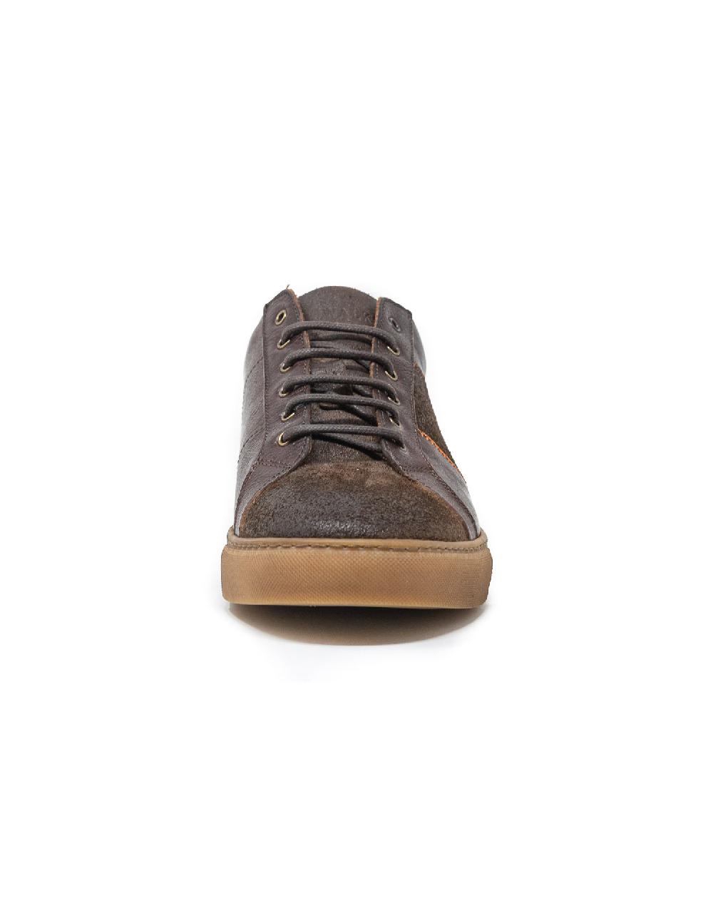 Wally Walker Wally Walker – sneaker in pelle e camoscio Royale dark chestnut Offerta