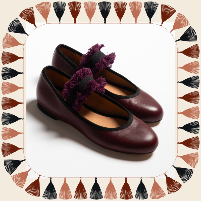 Allagiulia Ballerina Lolita Frangia BORDEAUX Economico