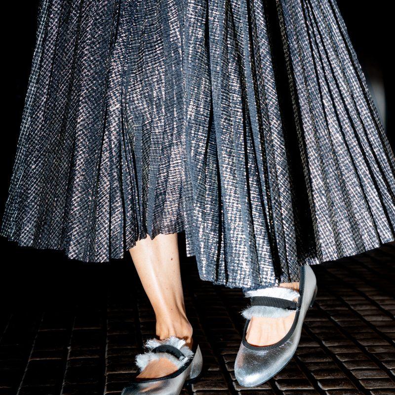 Allagiulia Ballerina Lolita Frangia ARGENTO Outlet